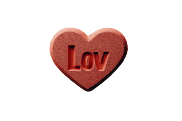 Love Themed Event Ticket Mockup PNG