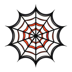 black and red spider web illustration