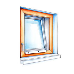 Watercolor Window with Sensor Installation