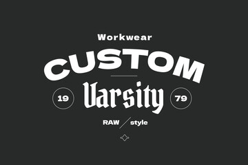 Streetwear fashion design apparel templates. T-shirt vintage retro style.