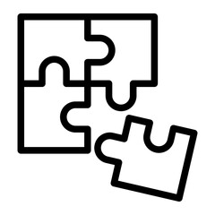 puzzle Line Icon