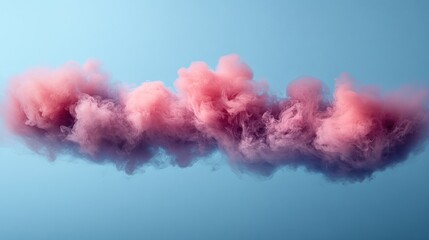 Naklejka premium A soft, colorful cloud formation against a blue background, evoking creativity and calmness.