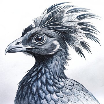 Lophophores, Himalayan monal Illustration. Dafe National Bird of Nepal.
