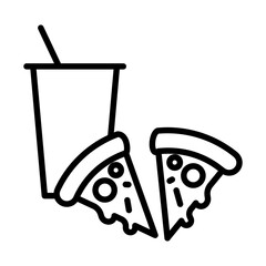 Pizza icon design template