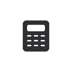 Calculator. Calculator icon. Accounting symbol. Calculating finances. Mathematics. Money counting. Cash back. Financial savings. Payment. Price. Final amount. Calculator sign. Numerator. Balance