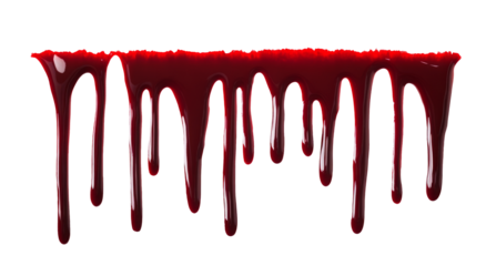 High-Quality PNG Flowing blood isolated on white background – High Resolution