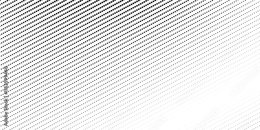 Poster dotted gradient halftone background. horizontal seamless dots pattern in pop art style. abstract mod