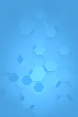 Abstract blue technology hexagonal background