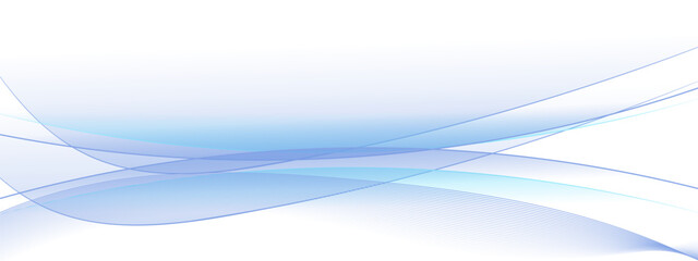 Banner vector futuristic wavy lines flowing smooth curve colorful gradient purple blue on white background