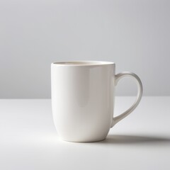 Obraz premium Simple White Ceramic Mug
