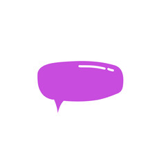 purple speech bubble vector