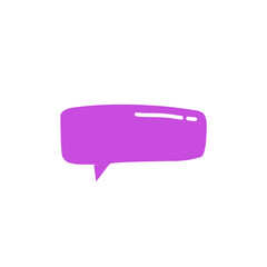 purple speech bubble vector