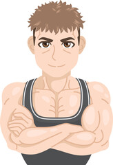 Fototapeta premium ジムトレーナーの男性