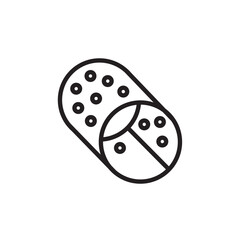 steel drum icon vector eps outline stroke