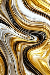 A gold and black striped design