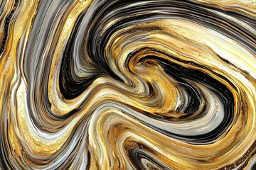A gold and black swirl pattern