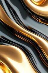Obraz premium A gold and black patterned fabric