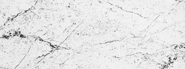 Obraz premium White marble texture with gray veins and cracks.