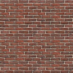 Wall pattern red for 3d brick materials