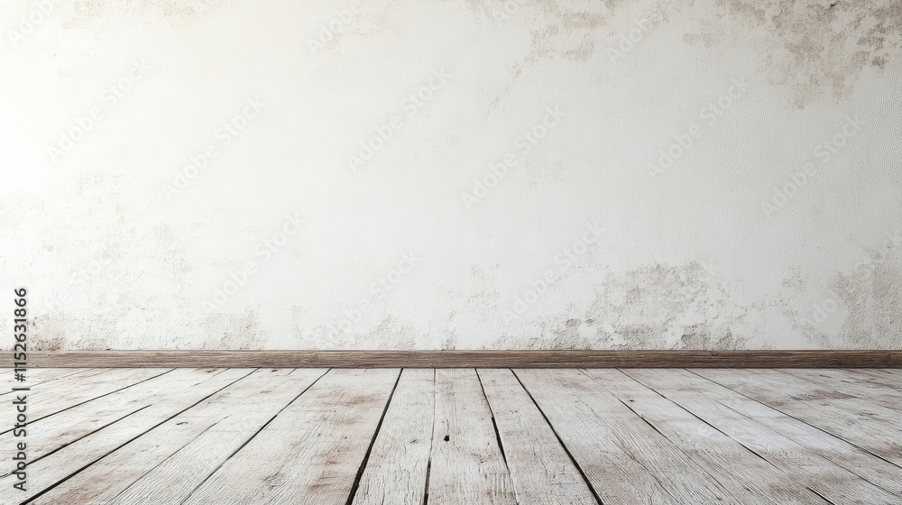 Poster a weathered white wall with visible aging marks and wear, providing a blank canvas for adding text, 