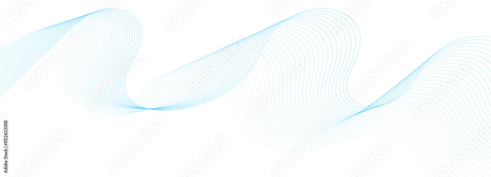 Poster line abstract wavy background. wave lines pattern on white background. wave flowing liquid line. cur