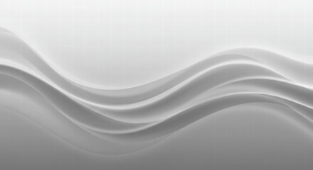 Fototapeta premium Serene Gray Waves: Abstract Background of flowing, elegant grayscale waves. Perfect for designs needing a calming and sophisticated touch. 