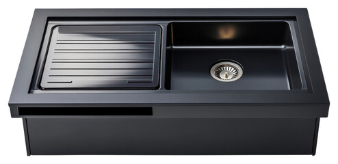 Obraz premium PNG 2 in 1 Dishwasher sink black contemporary improvement.