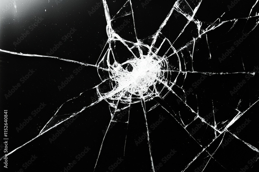 Poster a window with a hole in it