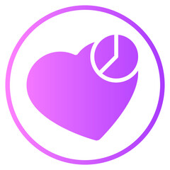 pie chart gradient icon