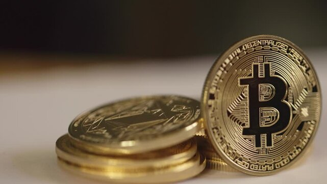 Crypto coins, both round and small, rise and fall at fortune&rsquo;s call