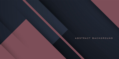 Abstract 3D background with dark gray and brown overlap shapes design. Dark background with brown pattern design. Modern luxury futuristic background. Eps10 vector.