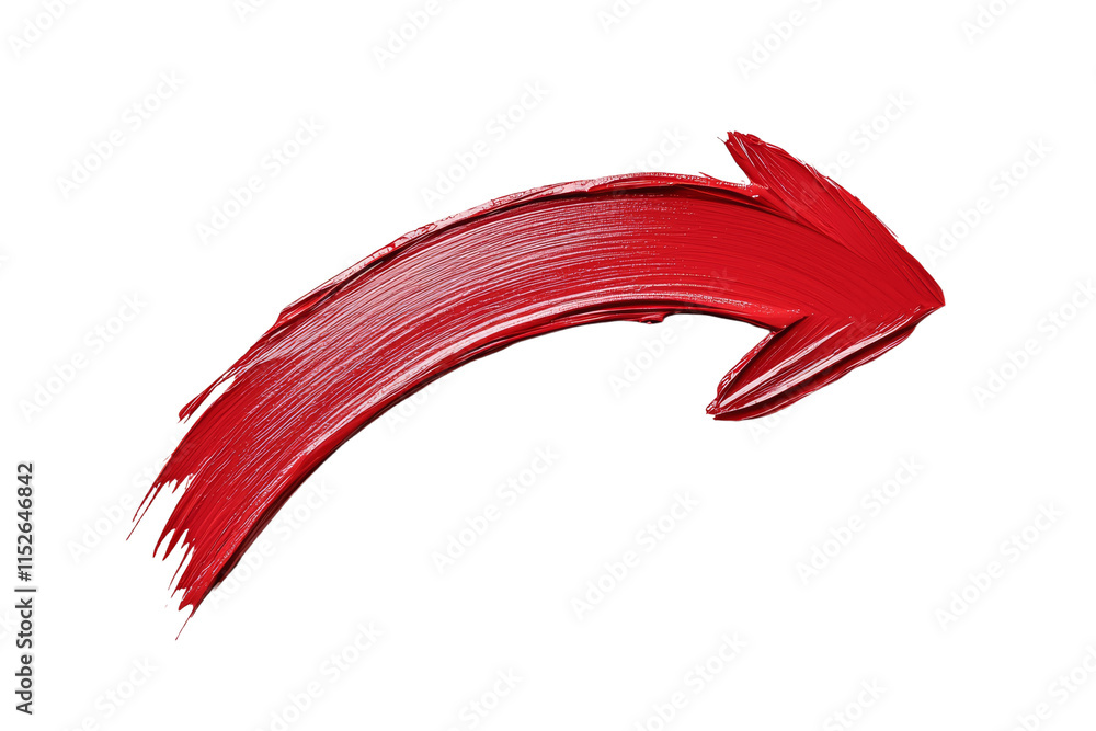 Poster a red arrow pointing to the right