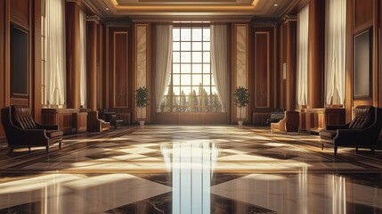 Obraz premium interior of office lobby