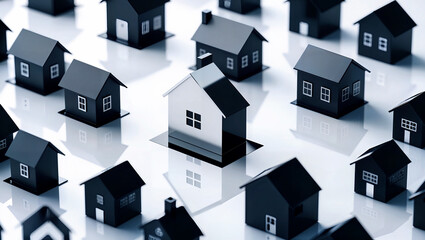 Fototapeta premium モダンな住居やアパートの特徴を反映した多目的アイコンコレクション.生成AI