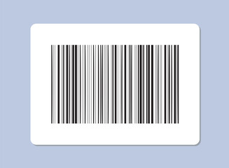 Barcode or qr code. Rectangle tag with code for scanning. Cashless payments, transfers and electronic transactions. Flat vector illustration