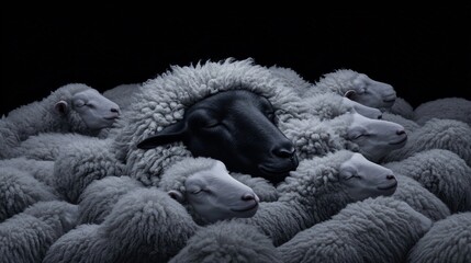 Black Sheep in a Crowd of White Sheep