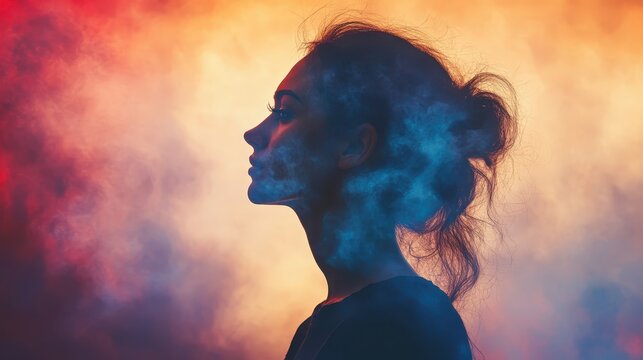 A holistic mental health treatment concept combining digital tools and traditional therapy, focus on integrative care, whimsical, manipulation, serene wellness center backdrop