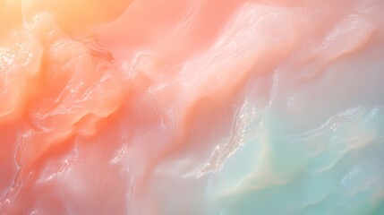 Fototapeta premium Ethereal Waves Soft Abstract Ocean at Sunset