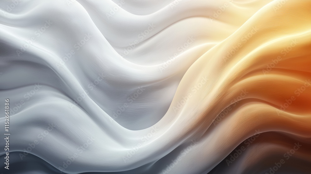 Poster dynamic abstract background with flowing wavy lines and vibrant colors