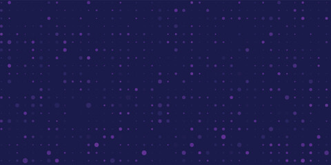 Purple abstract pixel texture bg video screen. Tv pattern background with square noise effect. Futuristic broadcast neon gradient banner for television