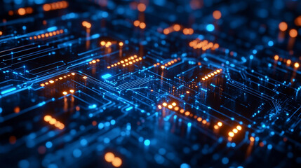 A smooth digital background symbolizing network abilities, technological processes, digital storage, science, and education, blending smooth curves and subtle chaos, representing modern digital transf