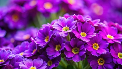 Close up of vibrant purple flowers, Floral, Botanical, Blooms, Petals, Close-up, Nature, Purple, Garden, Beauty, Vibrant, Plant