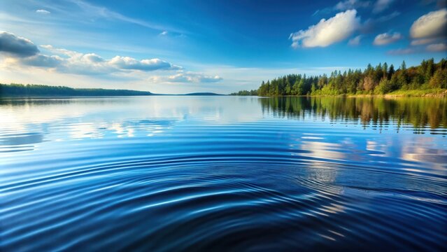 Ripple waves on a serene lake surface, water, peaceful, nature, blue, ripple, reflection, tranquil, surface, pattern, motion