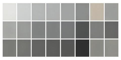 Various shades of grey from light to dark in a grayscale color palette, grayscale, monochrome, black and white, shades