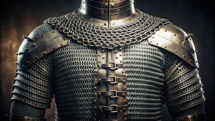 Chain armor for medieval knights, armor, chainmail, medieval, protection, steel, metal, warrior, historical, battle