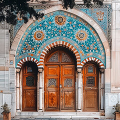 Fototapeta premium entrance to the church of the holy sepulchre