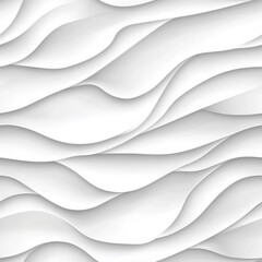 Obraz premium Smooth white waves create seamless pattern, evoking sense of calm and elegance. This design is perfect for backgrounds and modern decor
