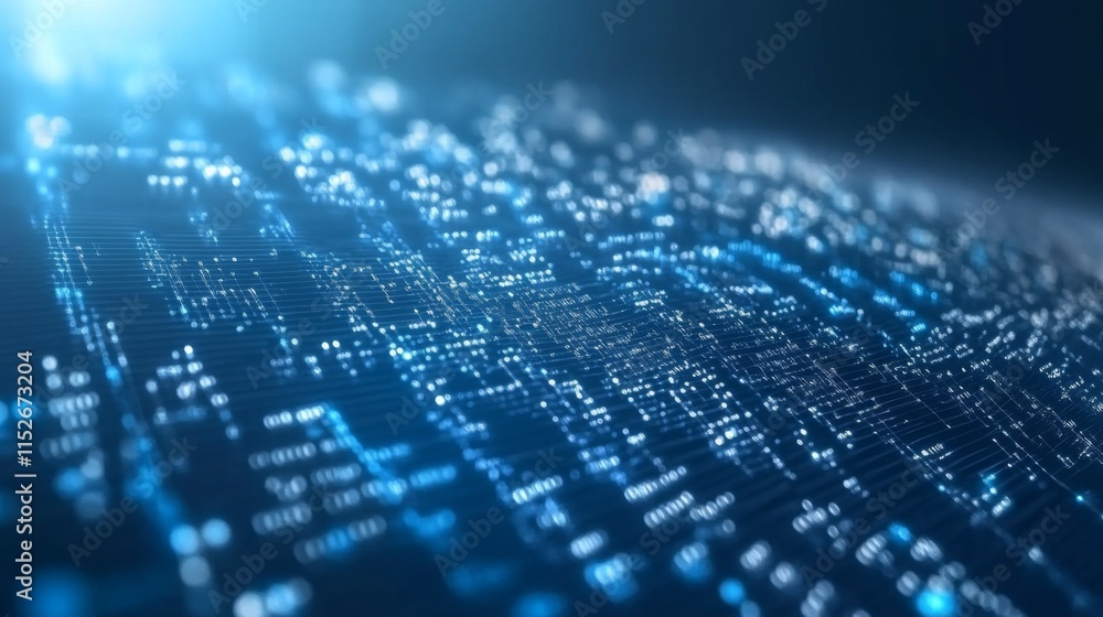 Poster abstract technology patterns with soft light background