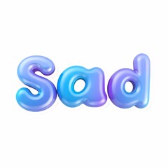 A playful and colorful 3D typography design featuring the Nice Word