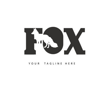 FOX modern elegance and creative logo design .FOX luxurious alphabet design . FOX letter initial logo design
